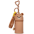 Porta - moedas Urso com porta - chaves - Mini Kawaii - Papelaria Encantada