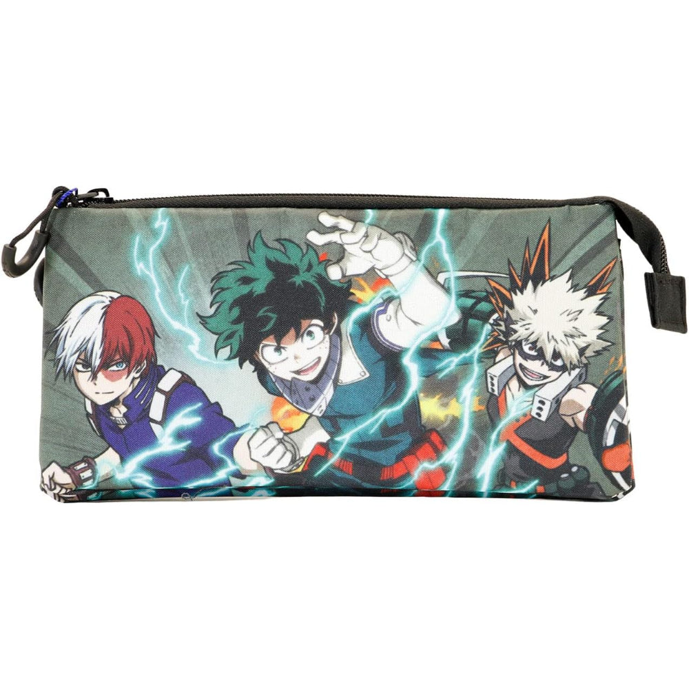 Estojo triplo My Hero Academia - Papelaria Encantada