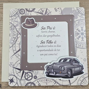 Postal de felicitações - Pai - Papelaria Encantada