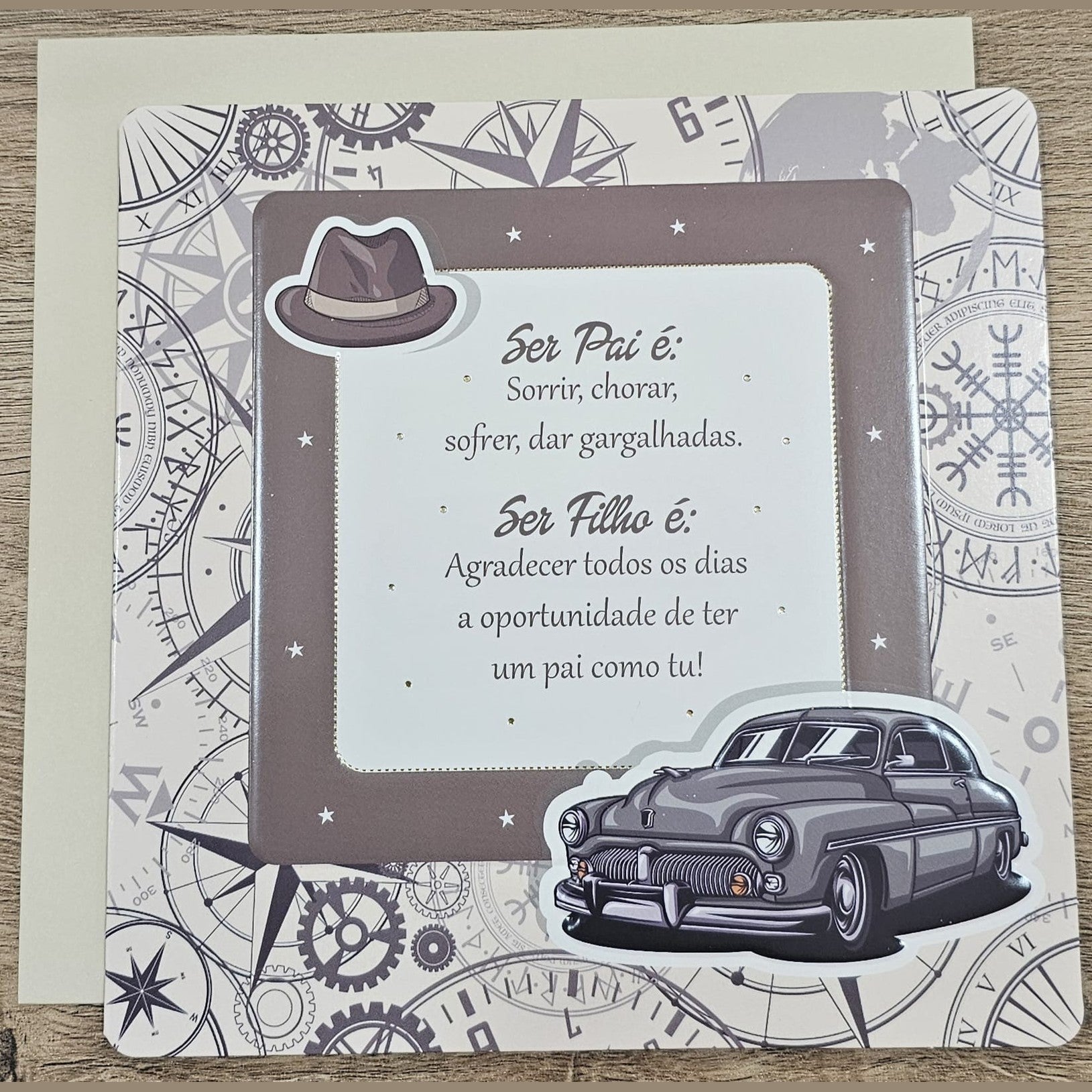 Postal de felicitações - Pai - Papelaria Encantada
