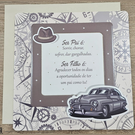 Postal de felicitações - Pai - Papelaria Encantada