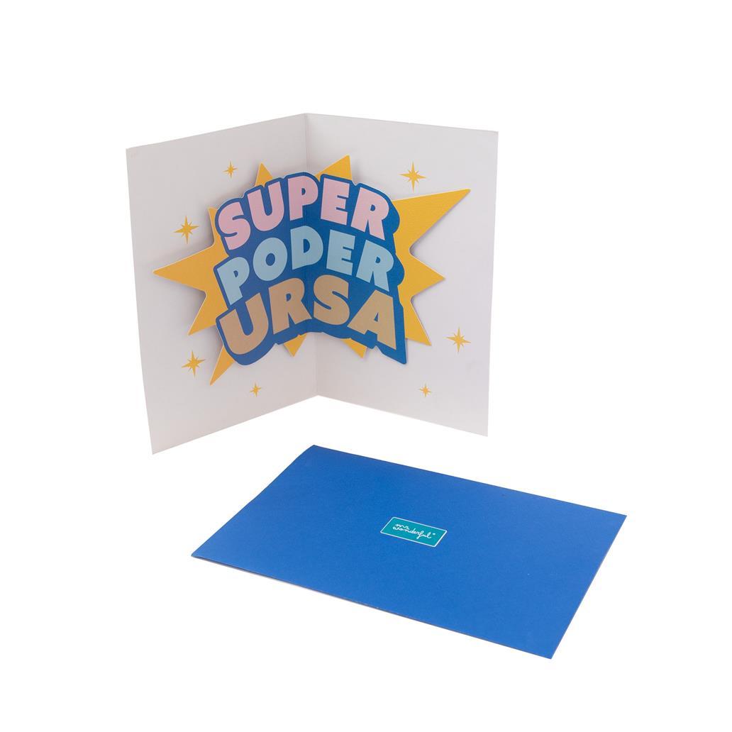 Postal Pop - up - Mãe, és Superpoderosa - Papelaria Encantada