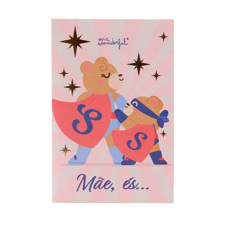 Postal Pop - up - Mãe, és Superpoderosa - Papelaria Encantada