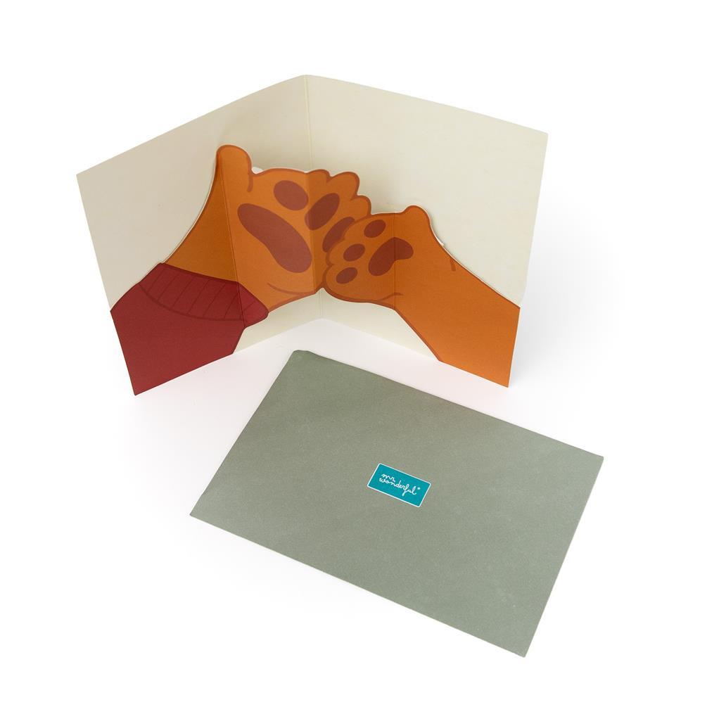 Postal Pop - up - Pai, a tua pegada está em cada passo que dou - Mr. Wonderful - Papelaria Encantada