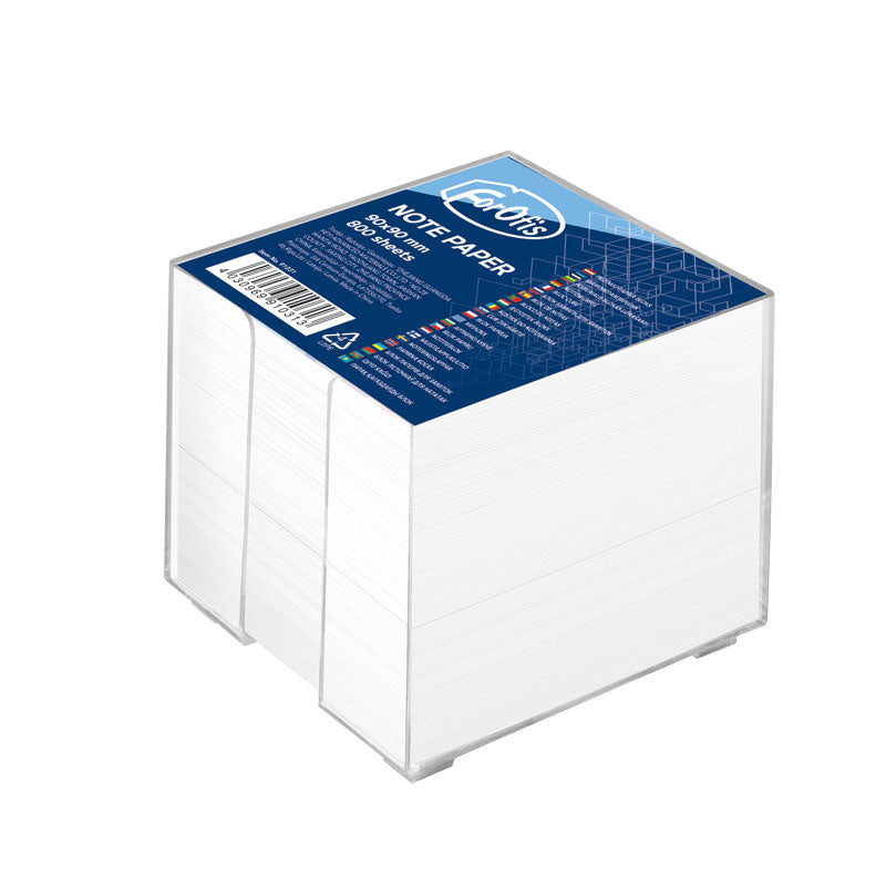 Bloco de notas Forofis 90 × 90 mm – 800 folhas com base