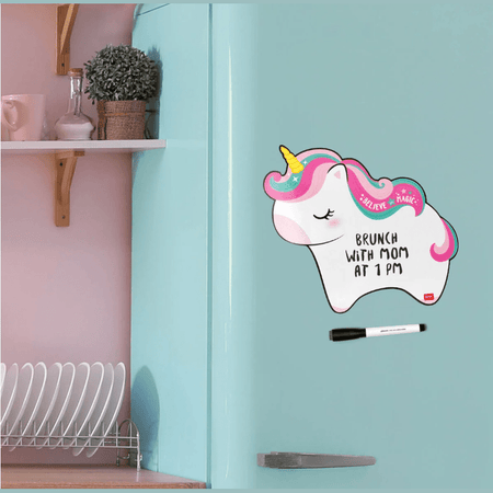 Quadro branco magnético de unicórnio - Algo para lembrar - Legami - Papelaria Encantada