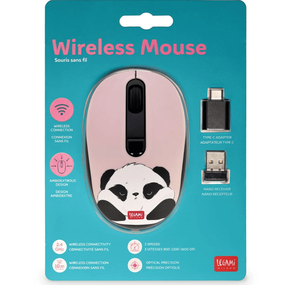 Rato Panda Legami - Papelaria Encantada