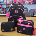 Conjunto Rebecca Bonbon Preto - Mochila+lancheira+estojo