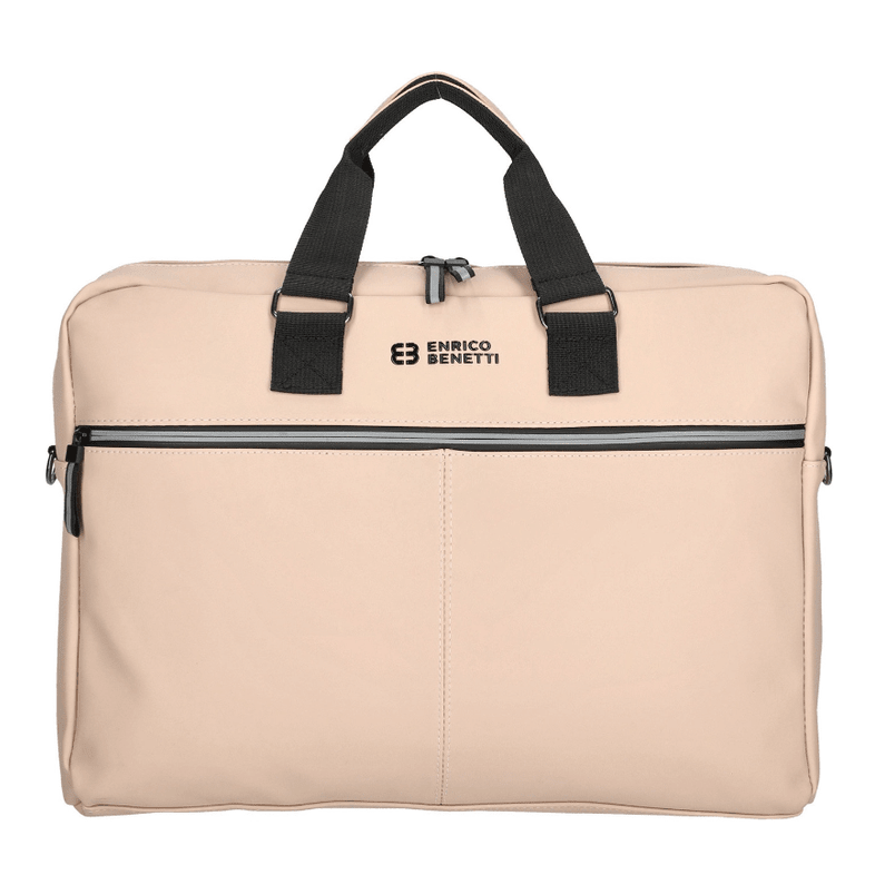 Saco tiracolo impermeável bergen rosa pastel Enrico Benetti c/comp. 17" - Papelaria Encantada