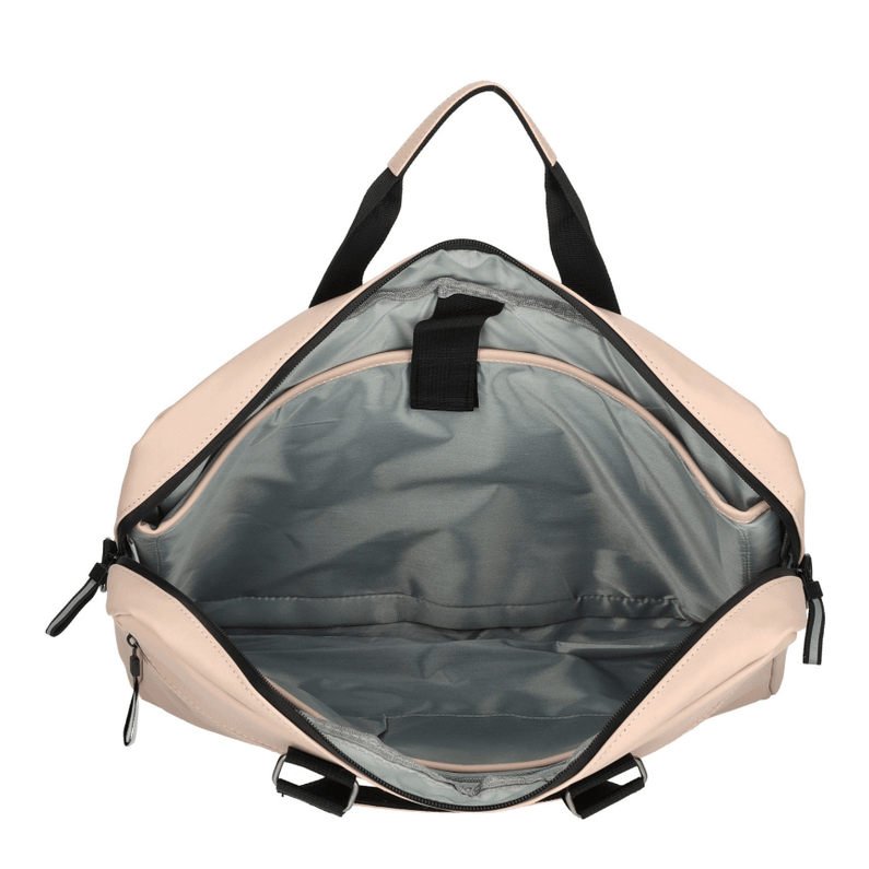 Saco tiracolo impermeável bergen rosa pastel Enrico Benetti c/comp. 17" - Papelaria Encantada