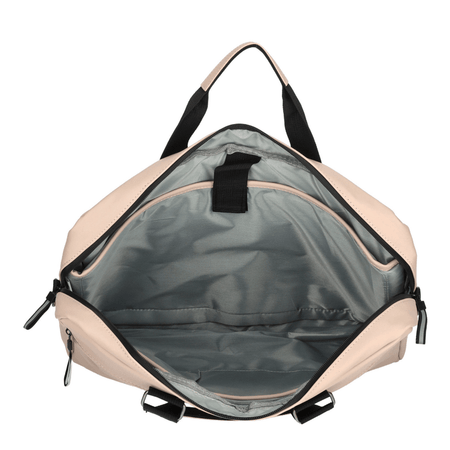 Saco tiracolo impermeável bergen rosa pastel Enrico Benetti c/comp. 17" - Papelaria Encantada