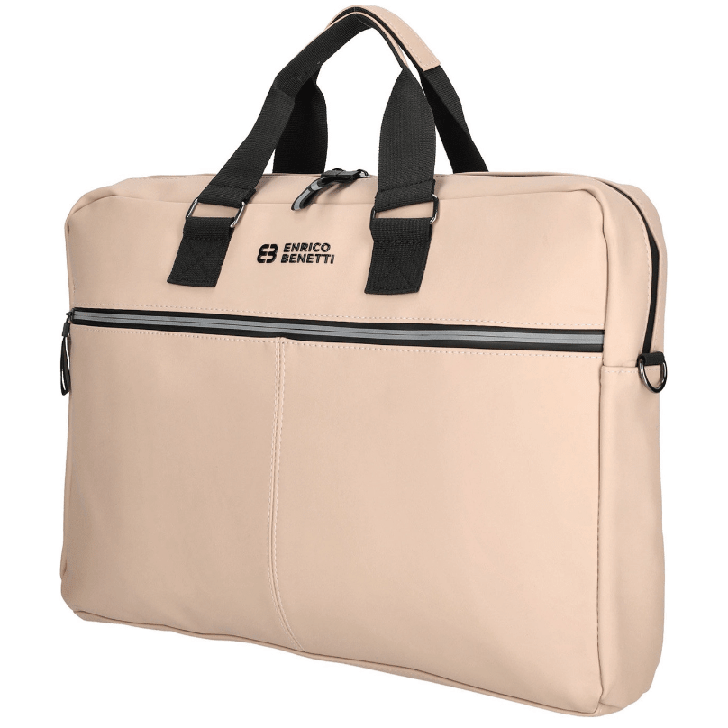 Saco tiracolo impermeável bergen rosa pastel Enrico Benetti c/comp. 17" - Papelaria Encantada