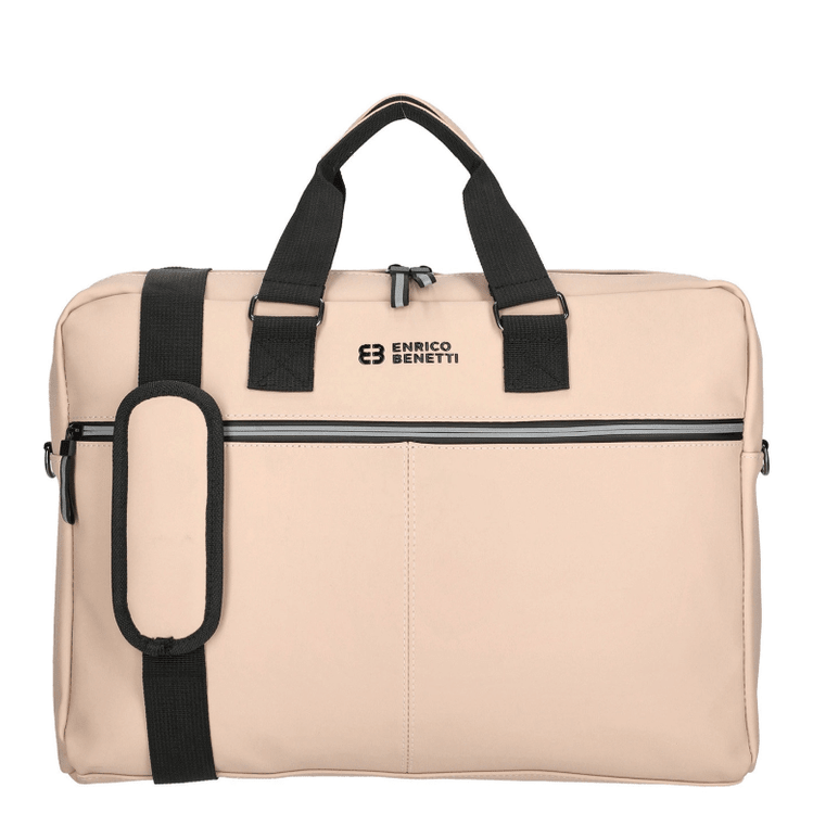 Saco tiracolo impermeável bergen rosa pastel Enrico Benetti c/comp. 17" - Papelaria Encantada