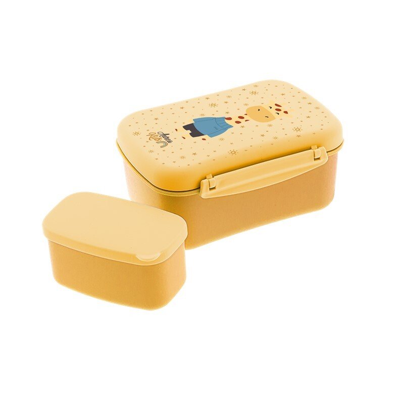 Sanduicheira hermética com placa de refrigeração Aurea Kids - Girafa - Papelaria Encantada