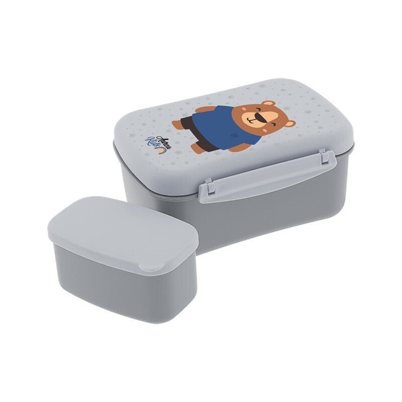 Sanduicheira hermética com placa de refrigeração Aurea Kids - Urso - Papelaria Encantada