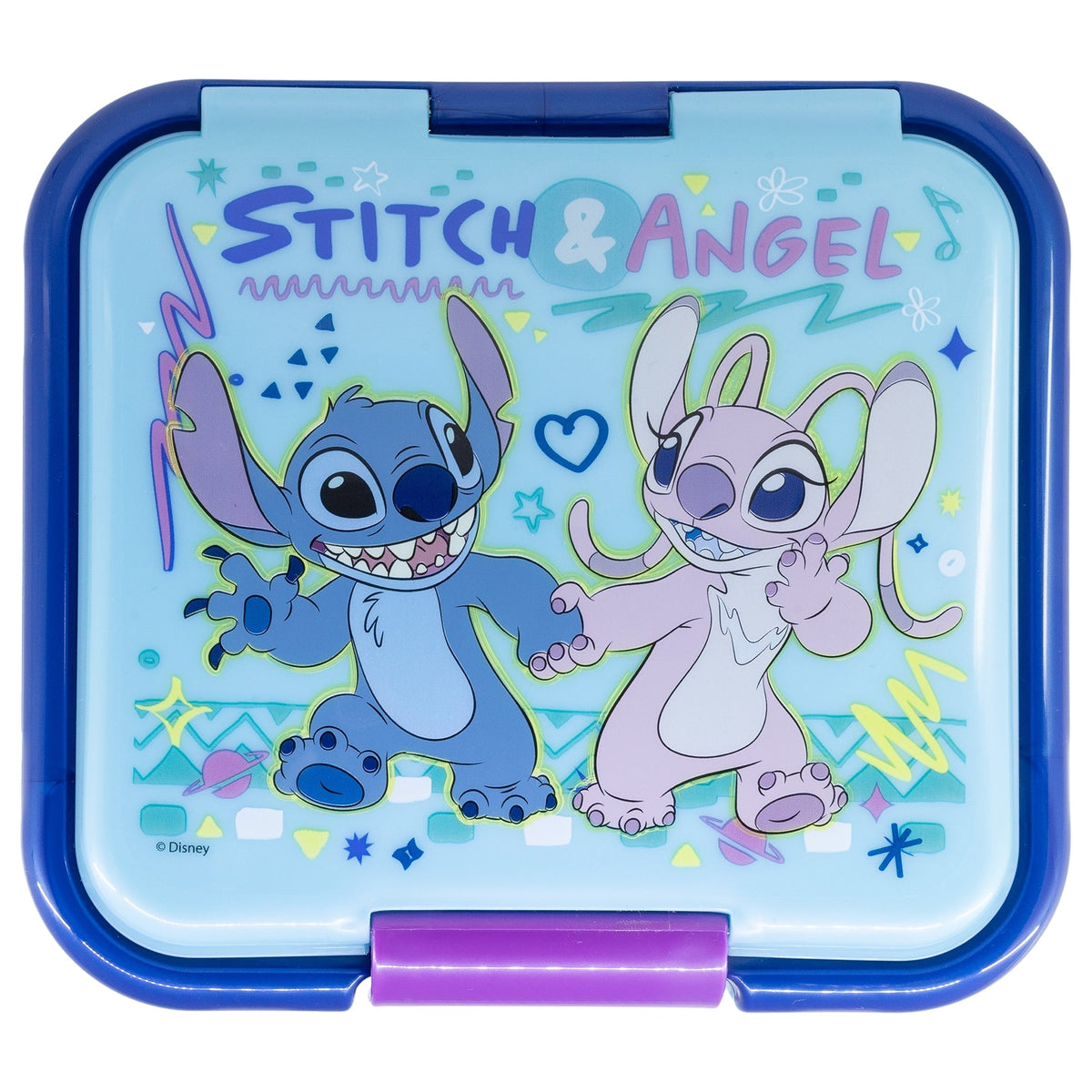 Sanduicheira Stitch & Angel Grande - Papelaria Encantada