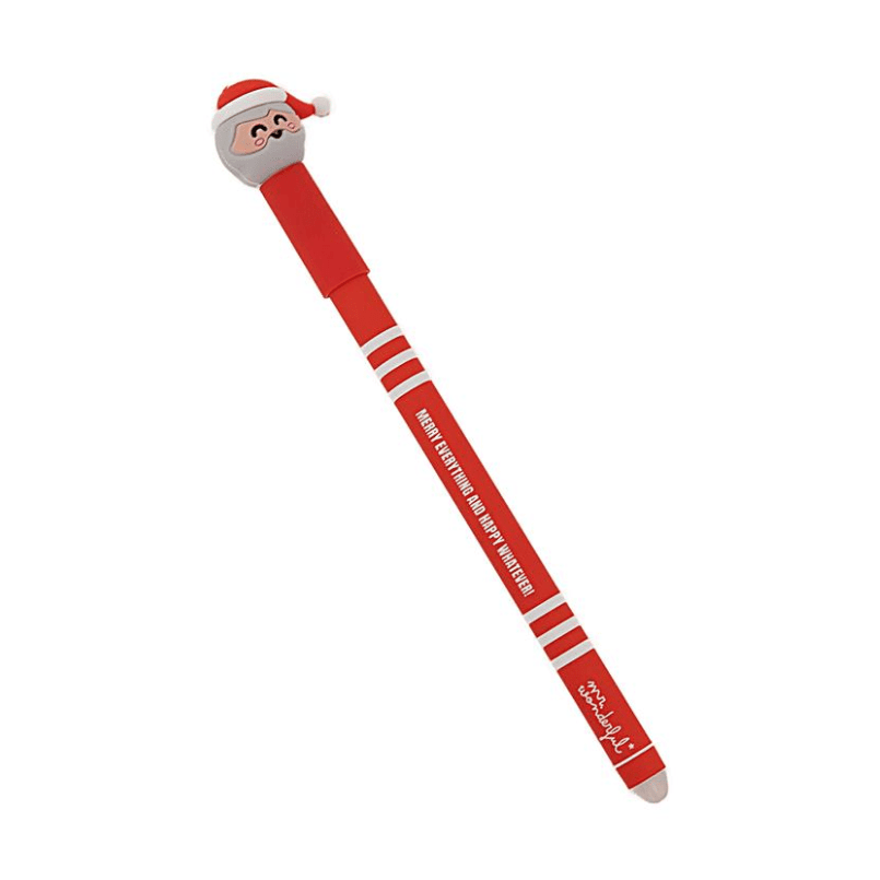 Set de 3 esferográficas apagáveis Bo - Bo - Pai Natal, pinguim e rena Mr. Wonderful - Papelaria Encantada