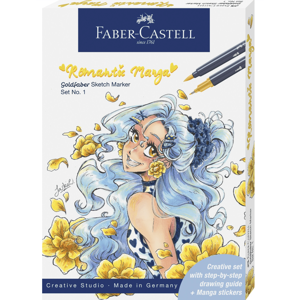 Set de Sketch Marker Goldfaber : Manga Romantic n°1 - Faber Castell - Papelaria Encantada