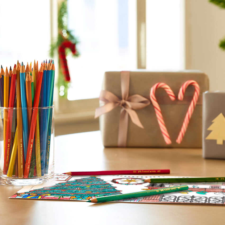 Lápis de Cor, Corpo Hexagonal 24 Cores FABER-CASTELL