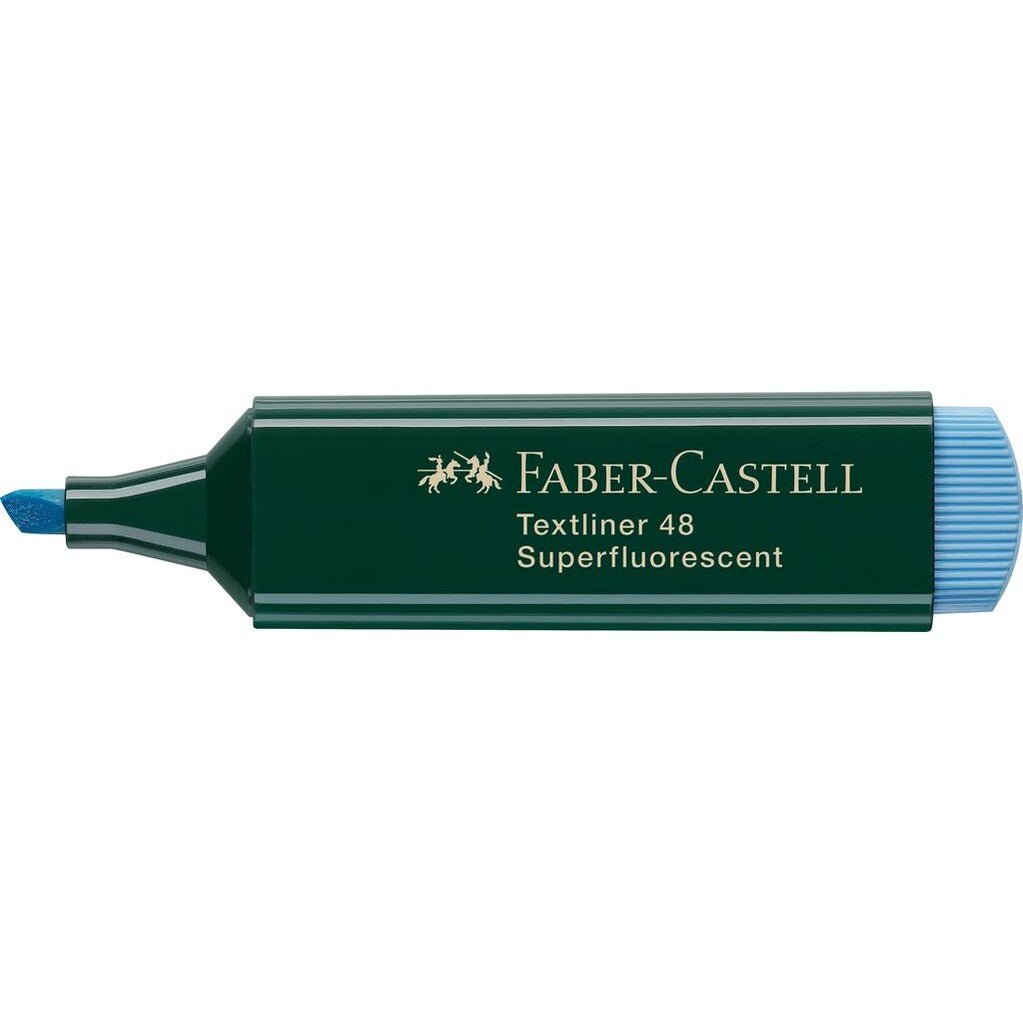 Sublinhador Faber-Castell Textliner Azul - Papelaria Encantada