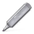 Sublinhador Faber-Castell Textliner Metálico Prateado - Papelaria Encantada