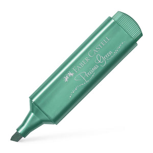 Sublinhador Faber-Castell Textliner Metálico Verde - Papelaria Encantada
