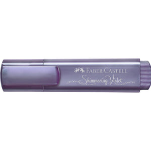 Sublinhador Faber-Castell Textliner Metálico Violeta - Papelaria Encantada