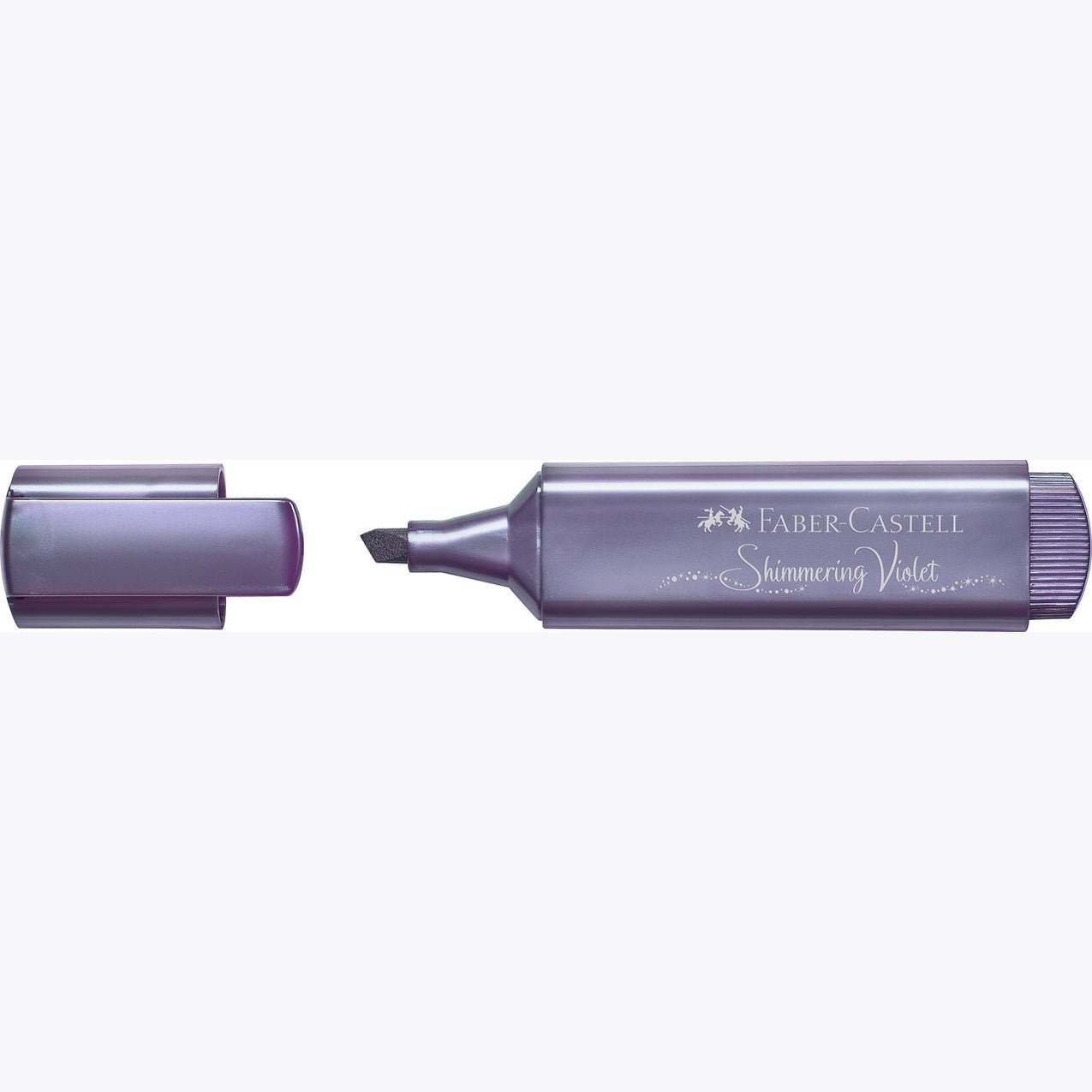 Sublinhador Faber-Castell Textliner Metálico Violeta - Papelaria Encantada