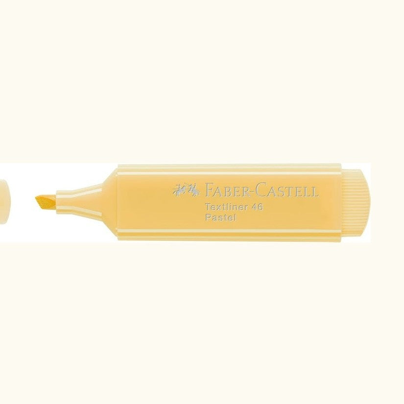 Sublinhador Faber-Castell Textliner Pastel Baunilha - Papelaria Encantada