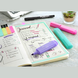Sublinhador Faber-Castell Textliner Pastel Lilás - Papelaria Encantada