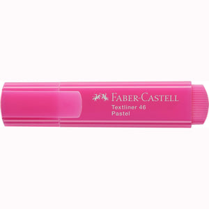 Sublinhador Faber-Castell Textliner Pastel Rosa - Papelaria Encantada
