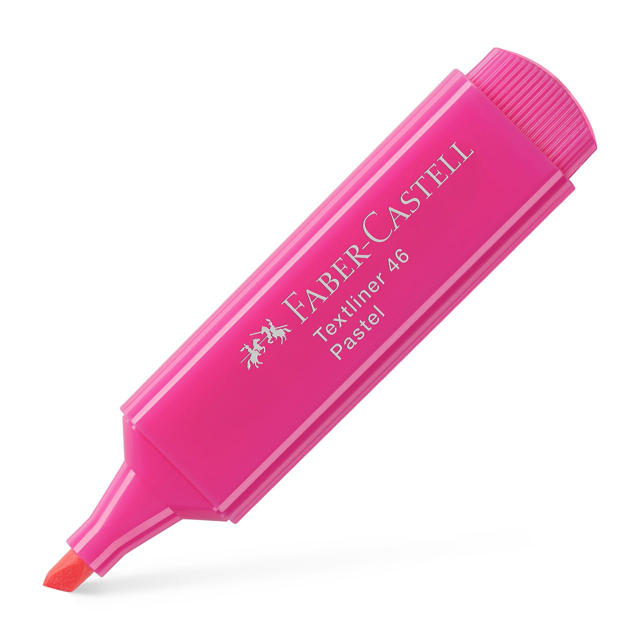 Sublinhador Faber-Castell Textliner Pastel Rosa - Papelaria Encantada