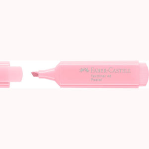 Sublinhador Faber-Castell Textliner Pastel Rosa Blush - Papelaria Encantada