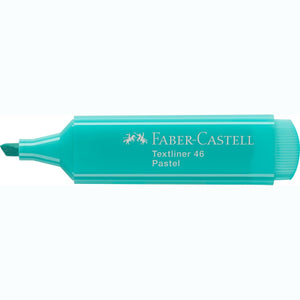 Sublinhador Faber-Castell Textliner Pastel Turquesa - Papelaria Encantada