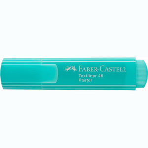 Sublinhador Faber-Castell Textliner Pastel Turquesa - Papelaria Encantada
