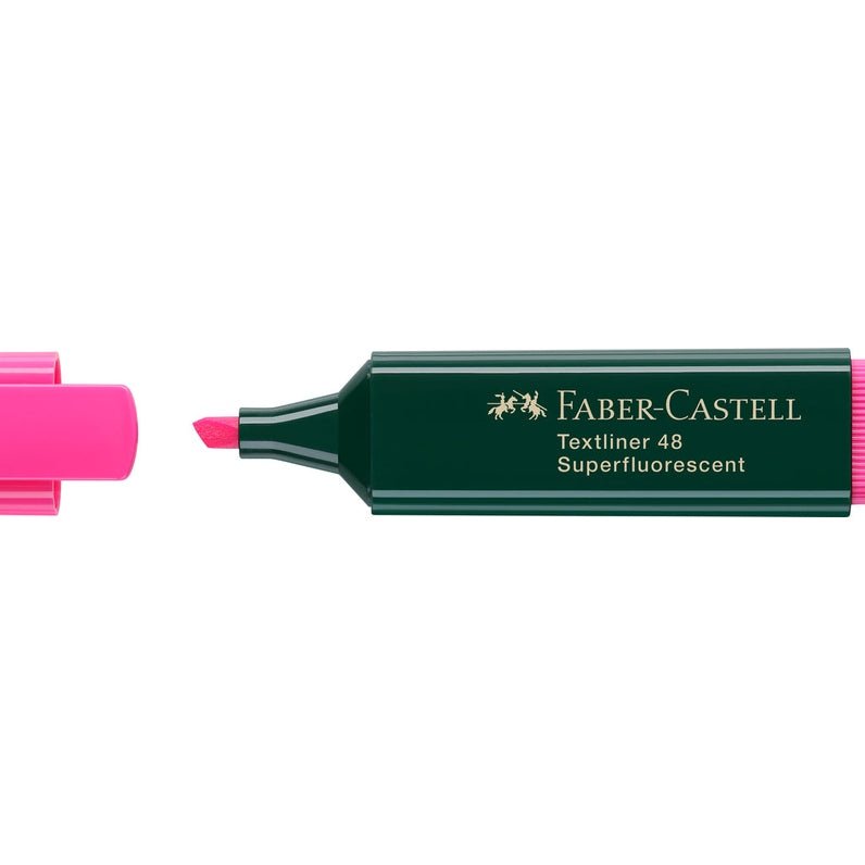 Sublinhador Faber - Castell Textliner Rosa - Papelaria Encantada