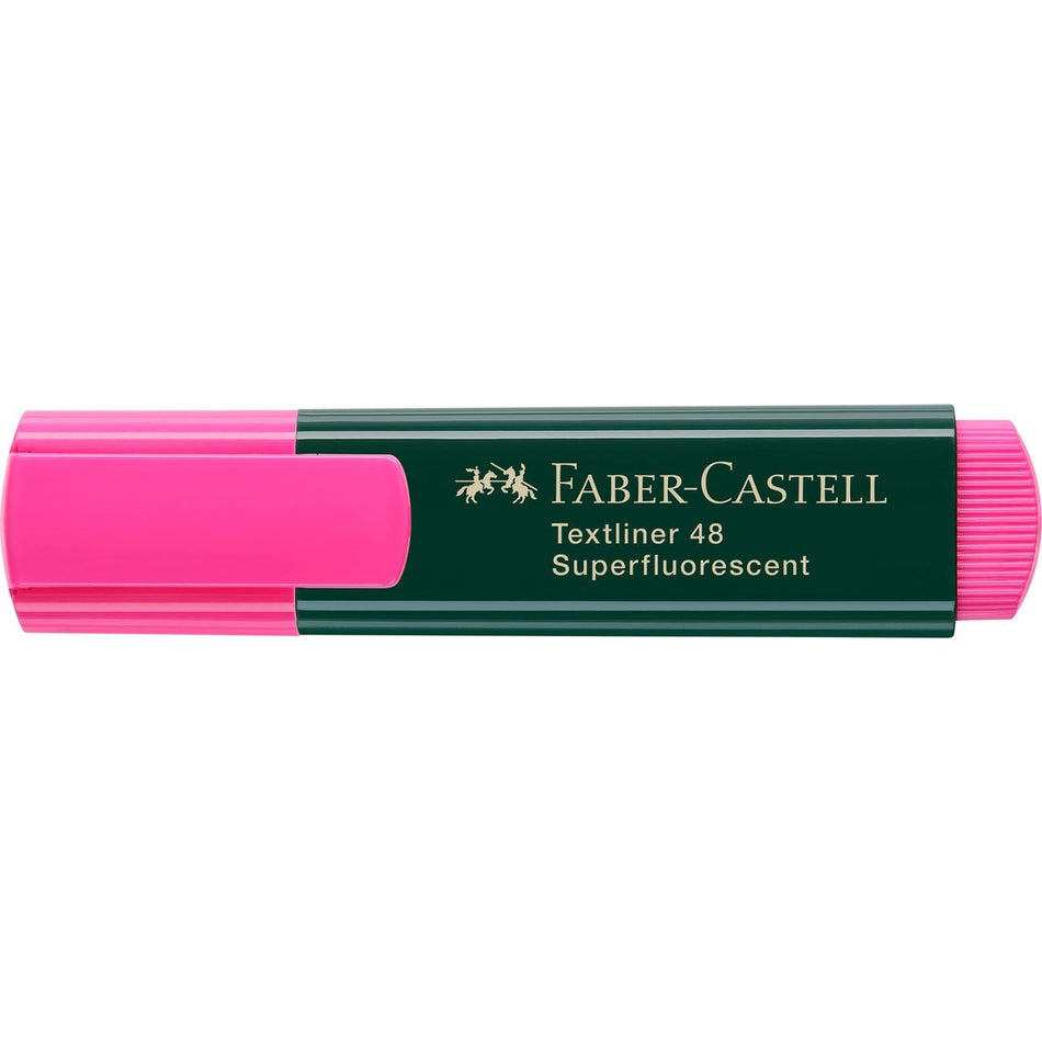 Sublinhador Faber - Castell Textliner Rosa - Papelaria Encantada