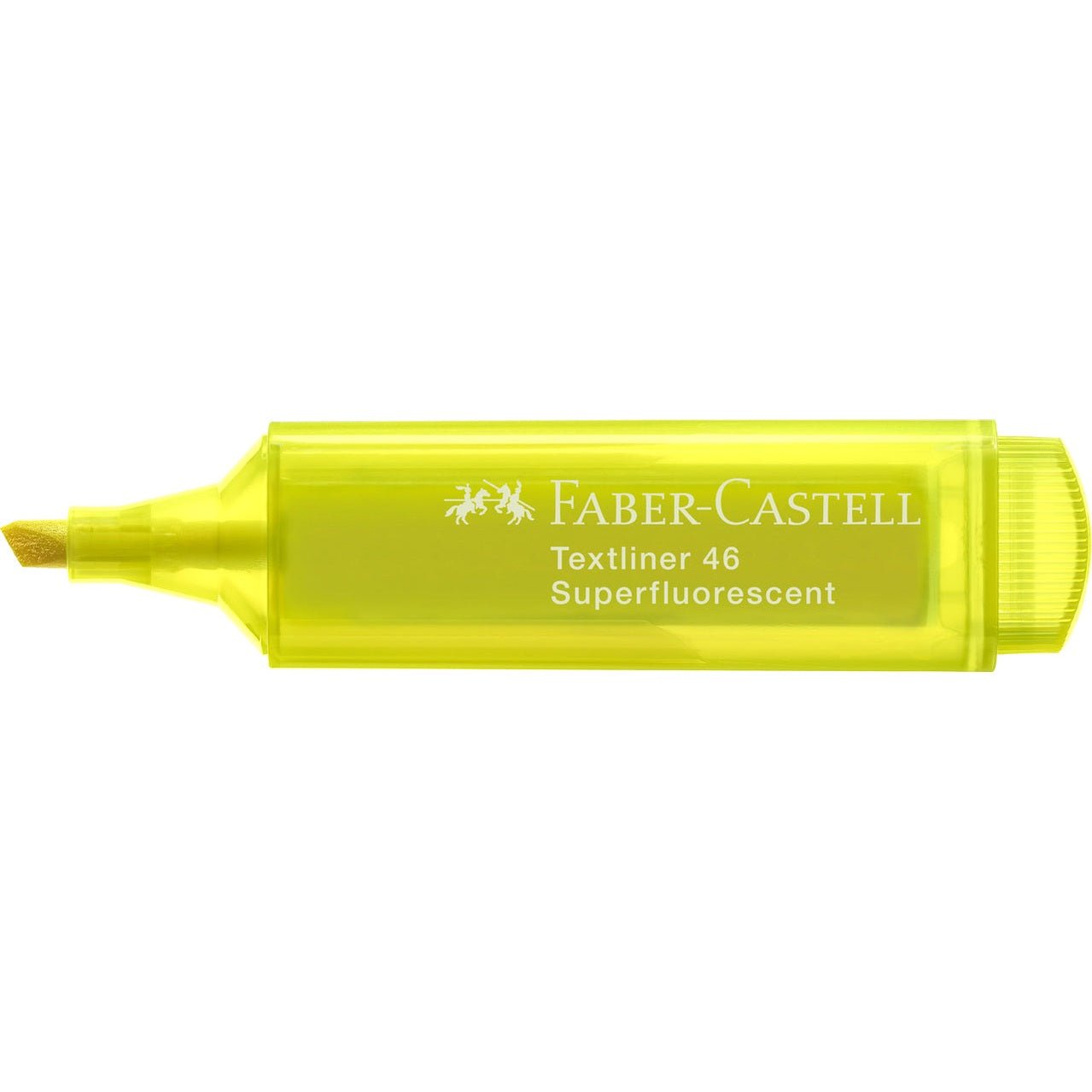 Sublinhador Faber-Castell Textliner Superfluorescente neon Amarelo - Papelaria Encantada