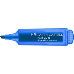 Sublinhador Faber-Castell Textliner Superfluorescente neon Azul - Papelaria Encantada