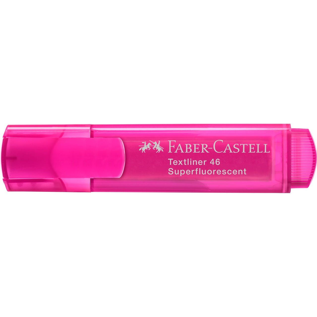 Sublinhador Faber-Castell Textliner Superfluorescente neon Rosa - Papelaria Encantada