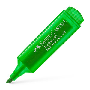 Sublinhador Faber-Castell Textliner Superfluorescente neon Verde - Papelaria Encantada