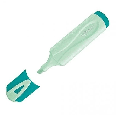 Sublinhador Maped Pastel Glitter - Verde - Papelaria Encantada