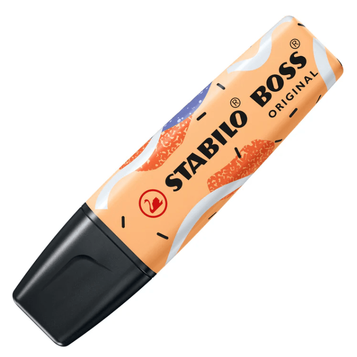 Sublinhador Stabilo Boss Ed. Limitada Ju Schnee Laranja Pastel - Papelaria Encantada