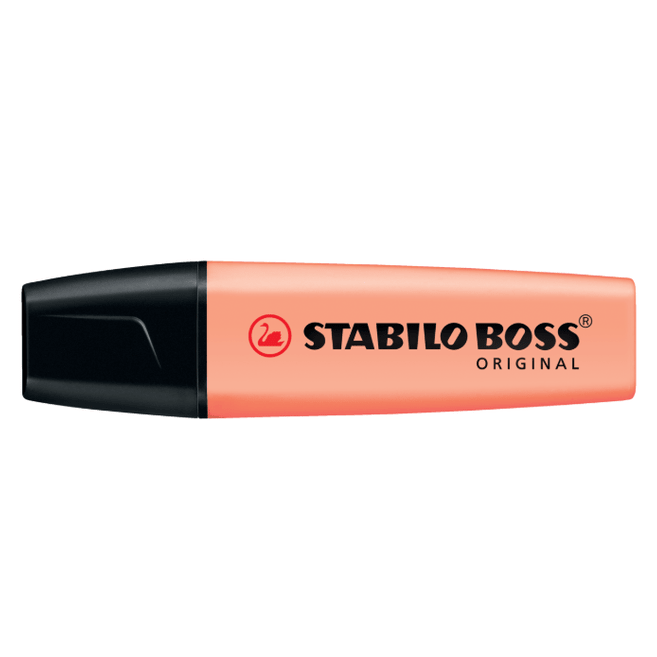 Sublinhador Stabilo pastel pêssego - Papelaria Encantada