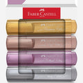 Sublinhadores Faber-Castell Textliner Cores metálicas - Papelaria Encantada