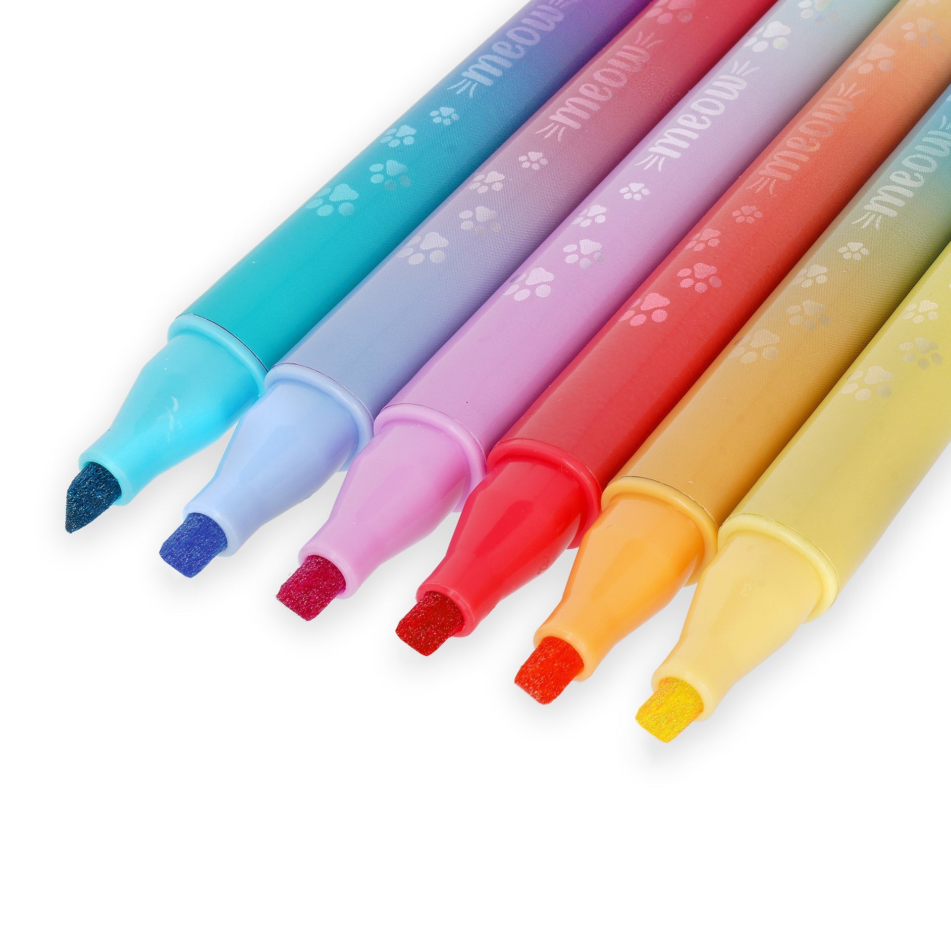 Sublinhadores Legami Ponta Dupla Pastel com glitter - Papelaria Encantada