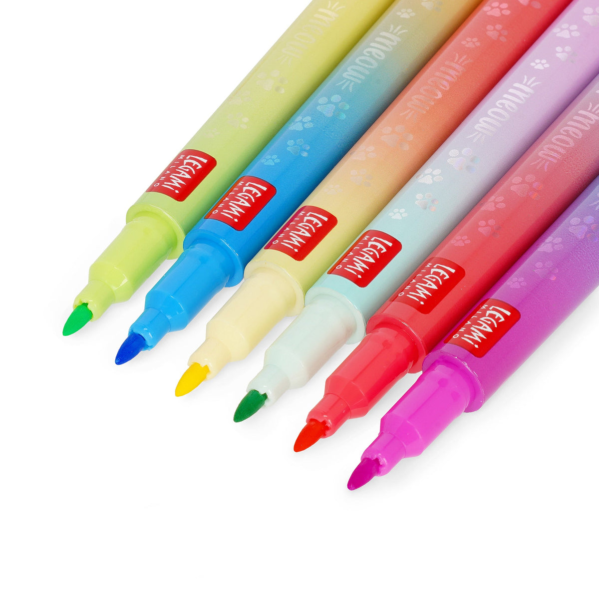 Sublinhadores Legami Ponta Dupla Pastel com glitter - Papelaria Encantada