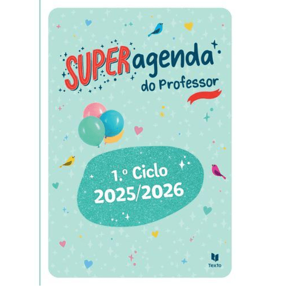 Super Agenda do Professor - 1.º ciclo 2025/2026 - Papelaria Encantada