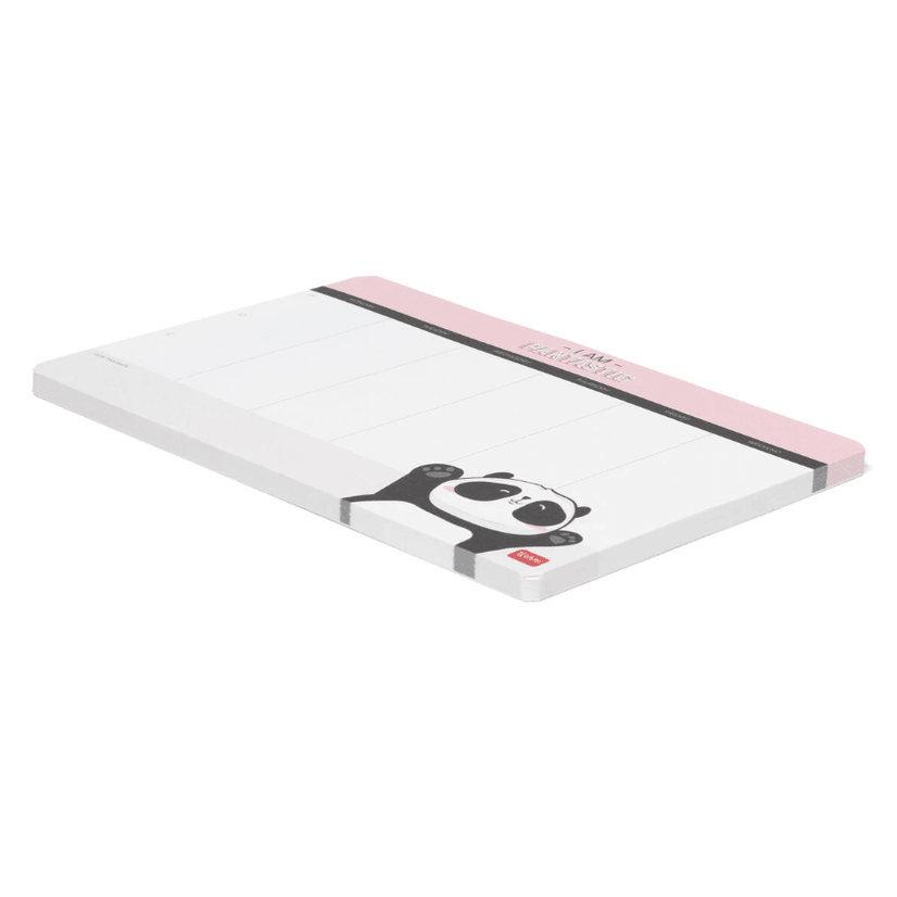 Tapete de rato em papel Panda e cubo de notas - Smart Notes - Legami - Papelaria Encantada