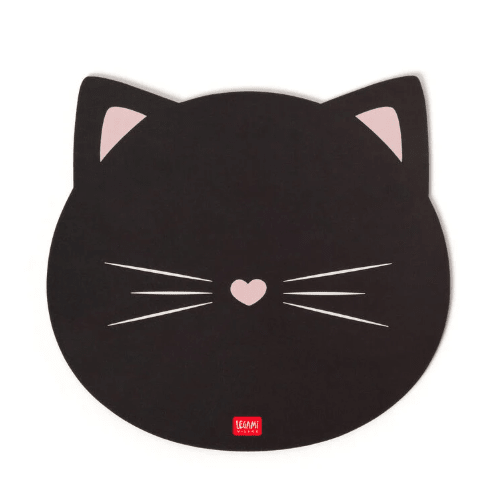 Tapete de rato Gato preto Legami - Papelaria Encantada